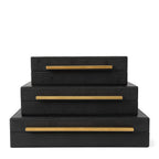 Leather Storage Basket — Set of 3