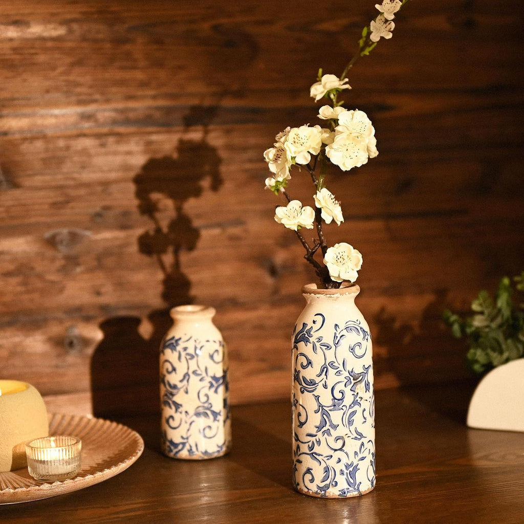 Farmhouse Black Flower Vase — 8" - View 3
