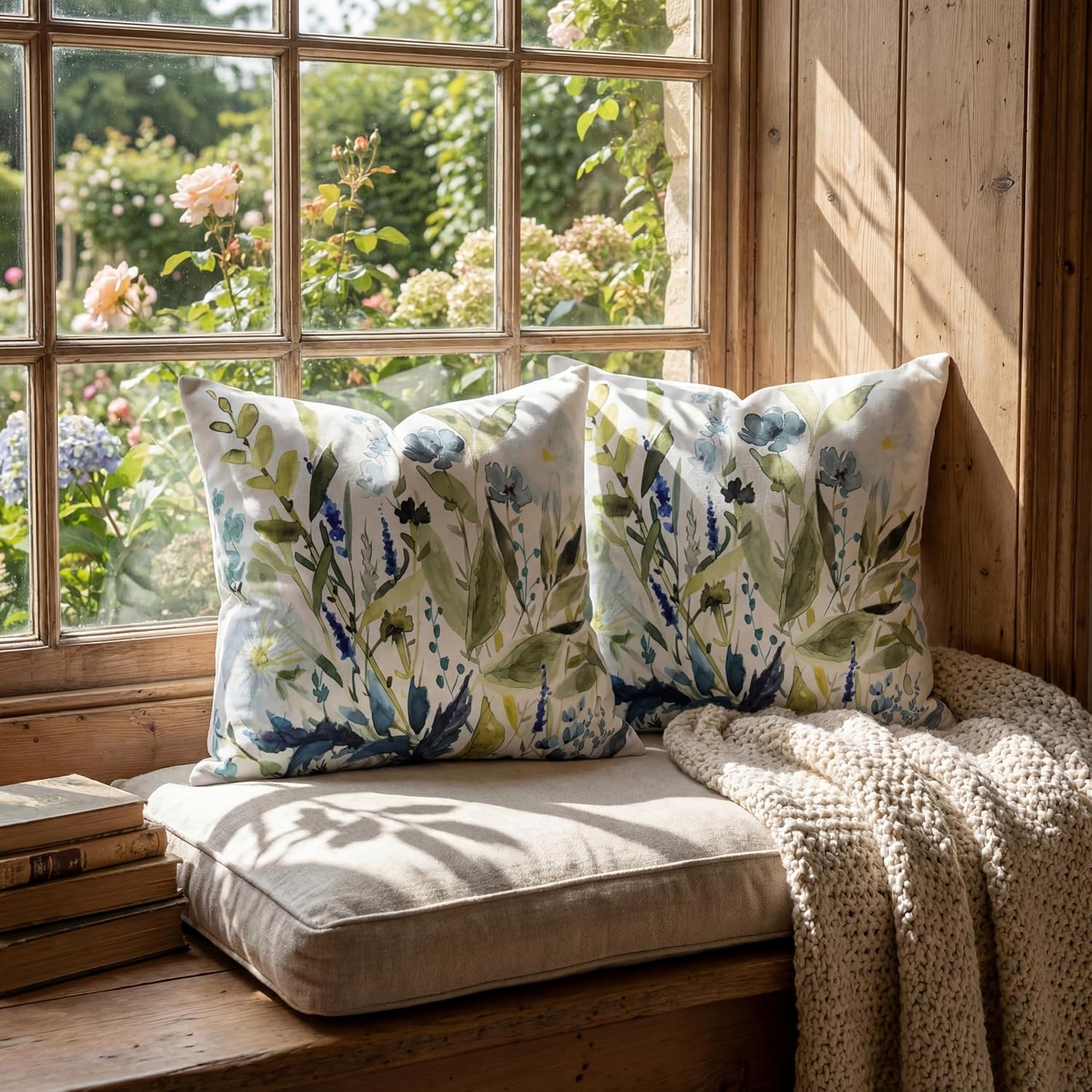 Velvet Boho Green Throw Pillow Cover — 18" - View 2