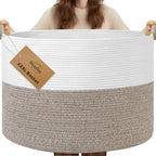 Round Boho Brown Throw Pillow — 21.7"