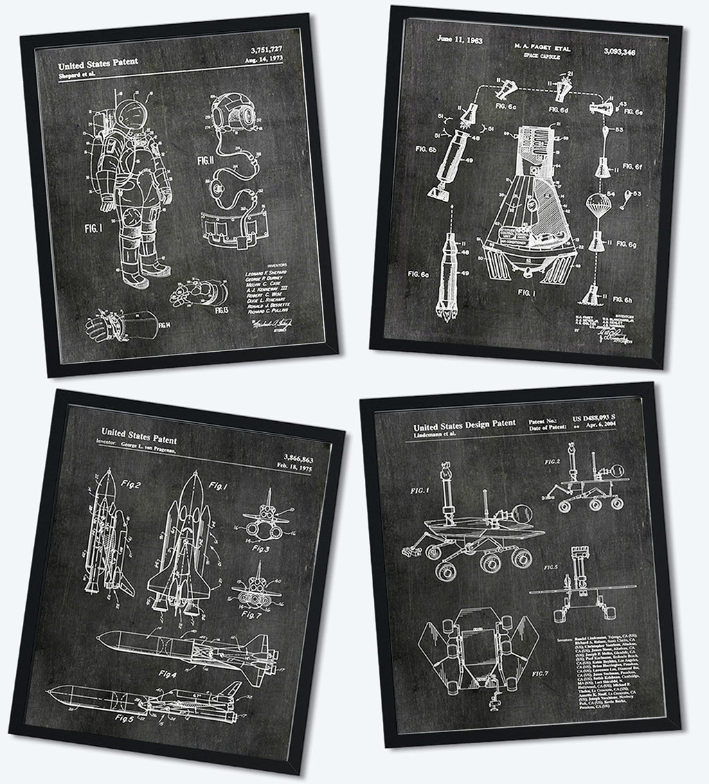 Black Framed Wall Art — 8"