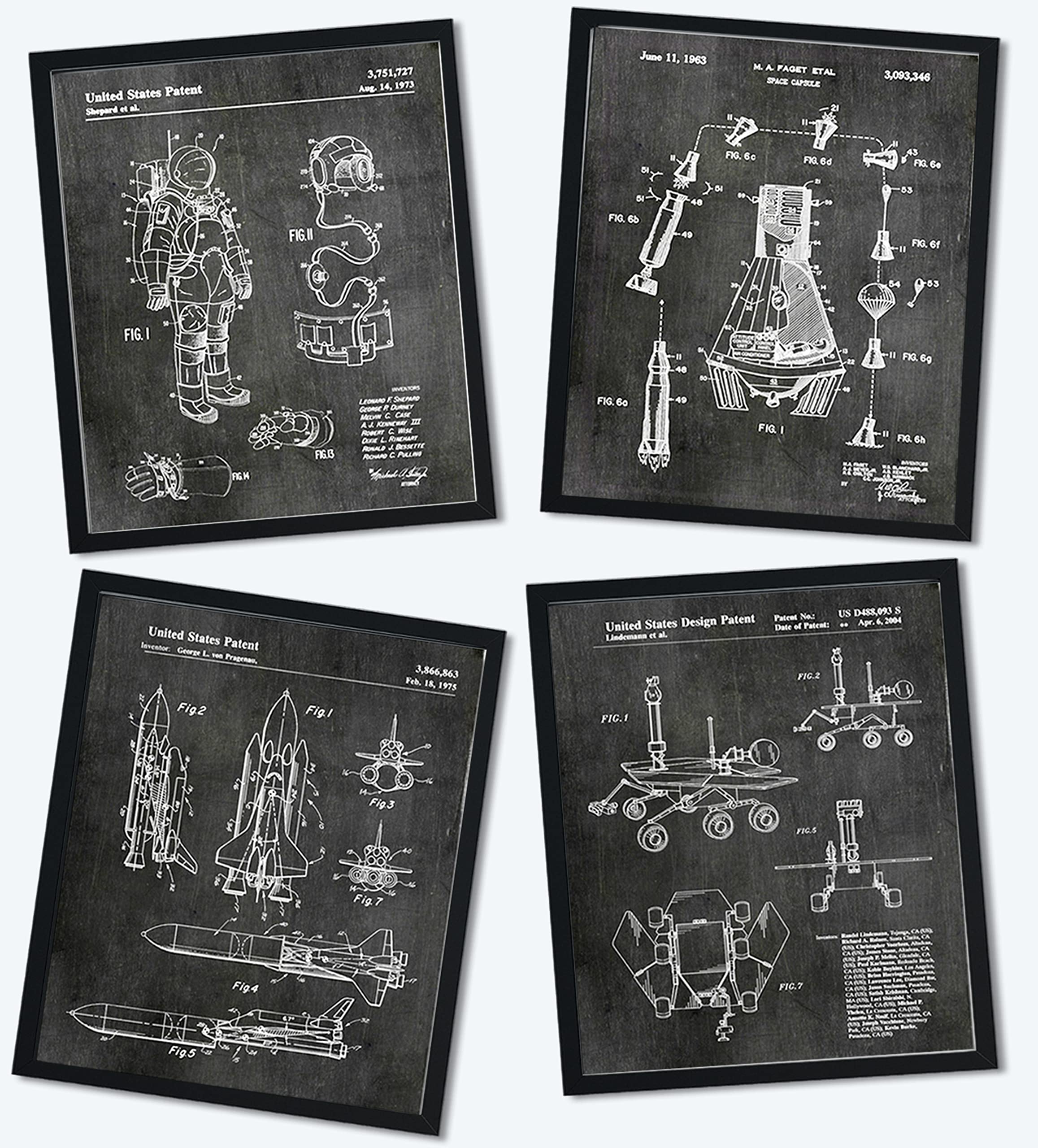 Black Framed Wall Art — 8"