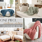 Knit Luxe Beige Throw Pillow — 50x70 - View 5
