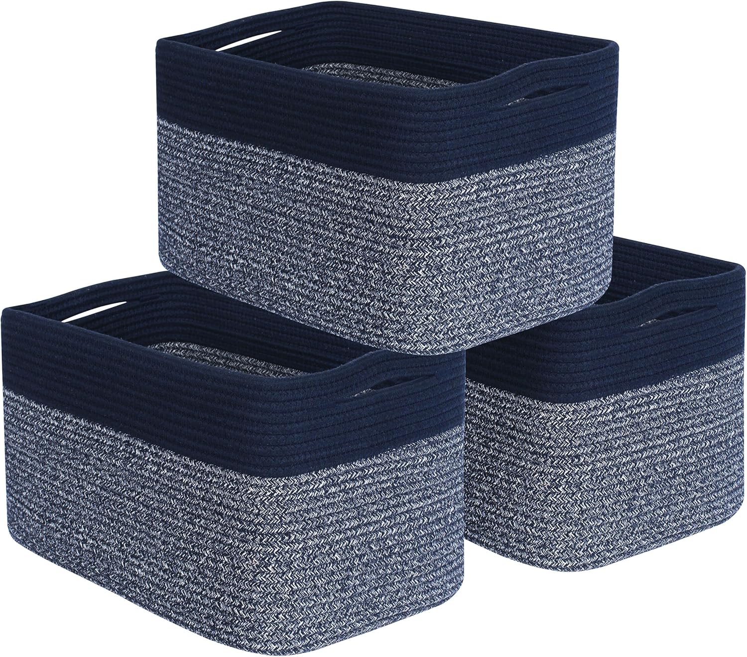 Boho Beige Vase — Navy Blue
