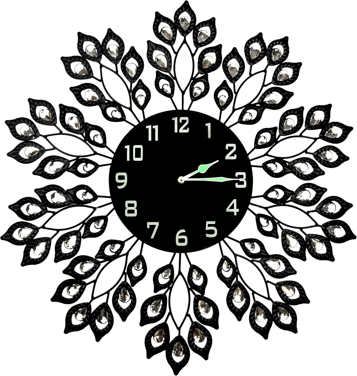 Black Wall Art — Black Clock/Night Dial