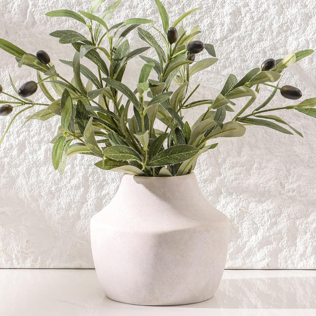 Antique Farmhouse Orange Flower Vase — 5.3" - View 4