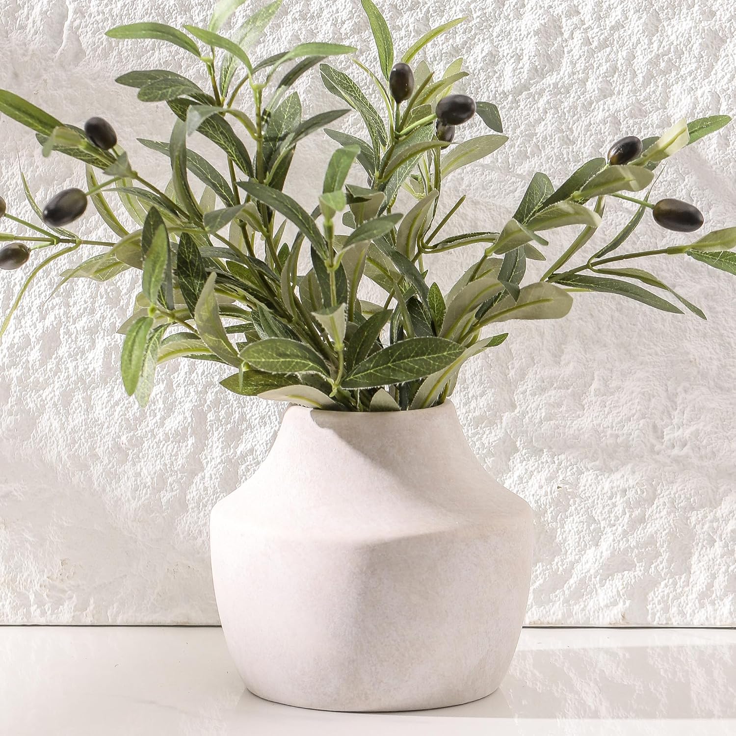 Antique Farmhouse Orange Flower Vase — 5.3" - View 4