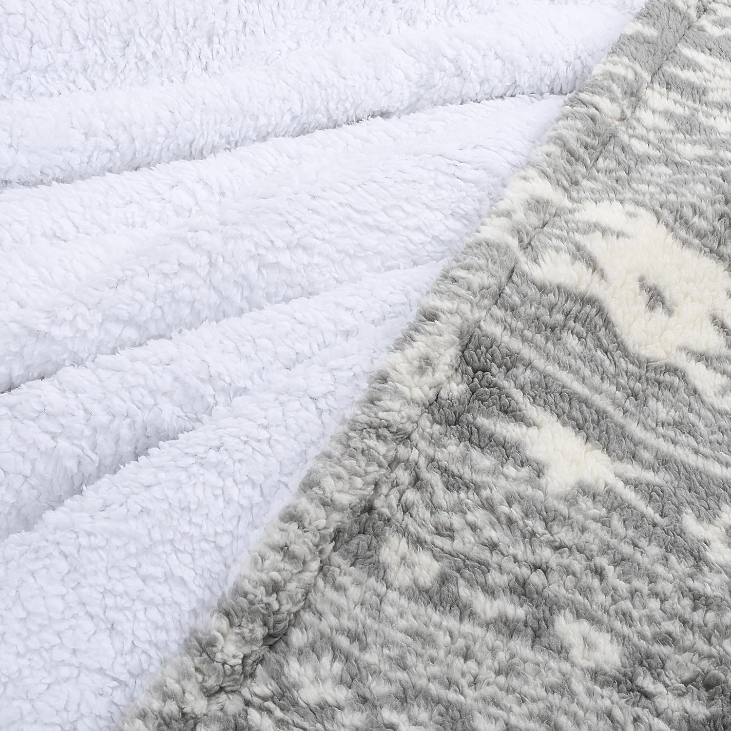 Grey Throw Pillow — 60" - View 4