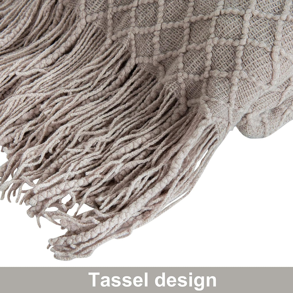 Boho Beige Throw Pillow — 51" - View 5