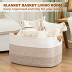 Boho Beige Throw Pillow — 22" - View 4