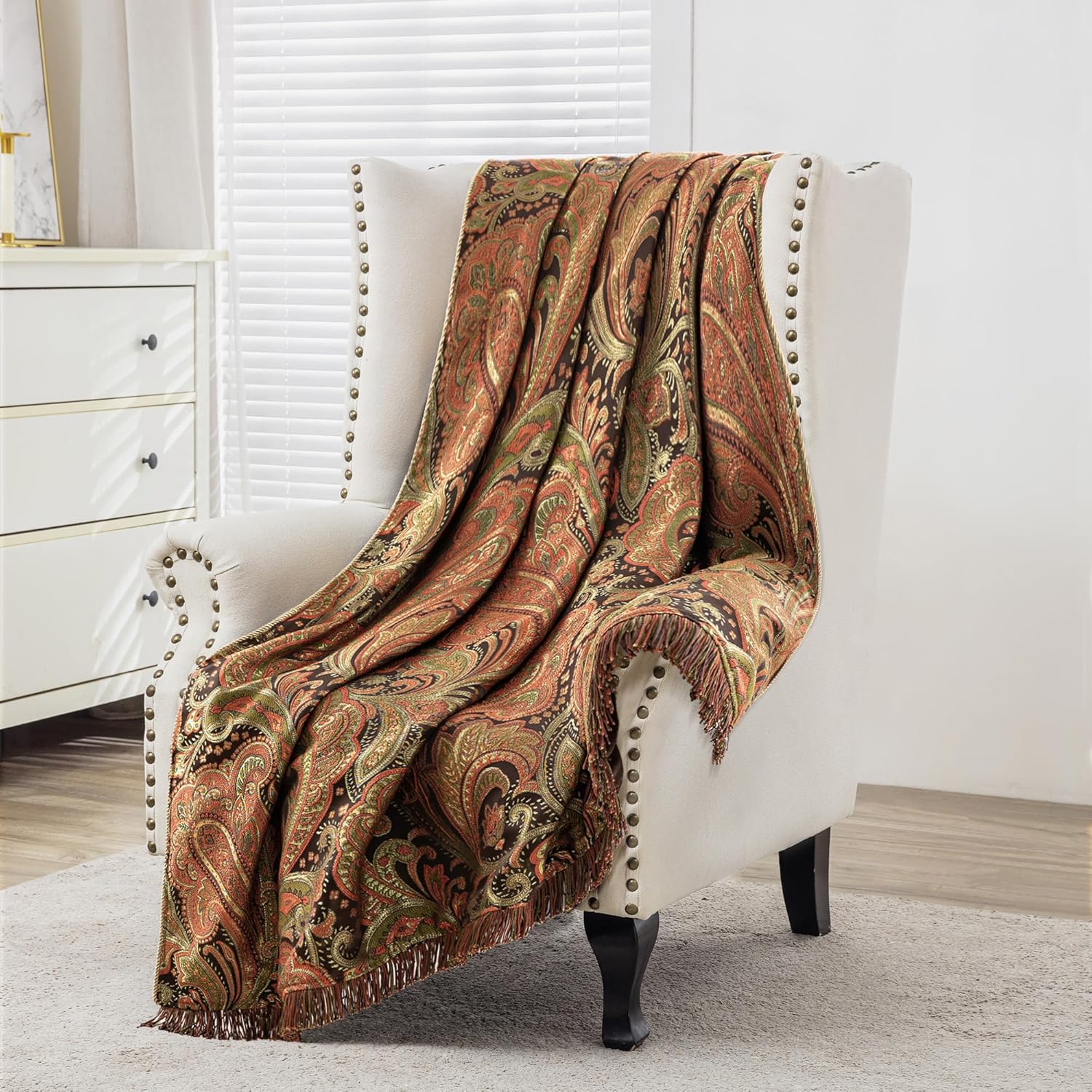 Velvet Luxe Beige Throw Pillow — Multi Color