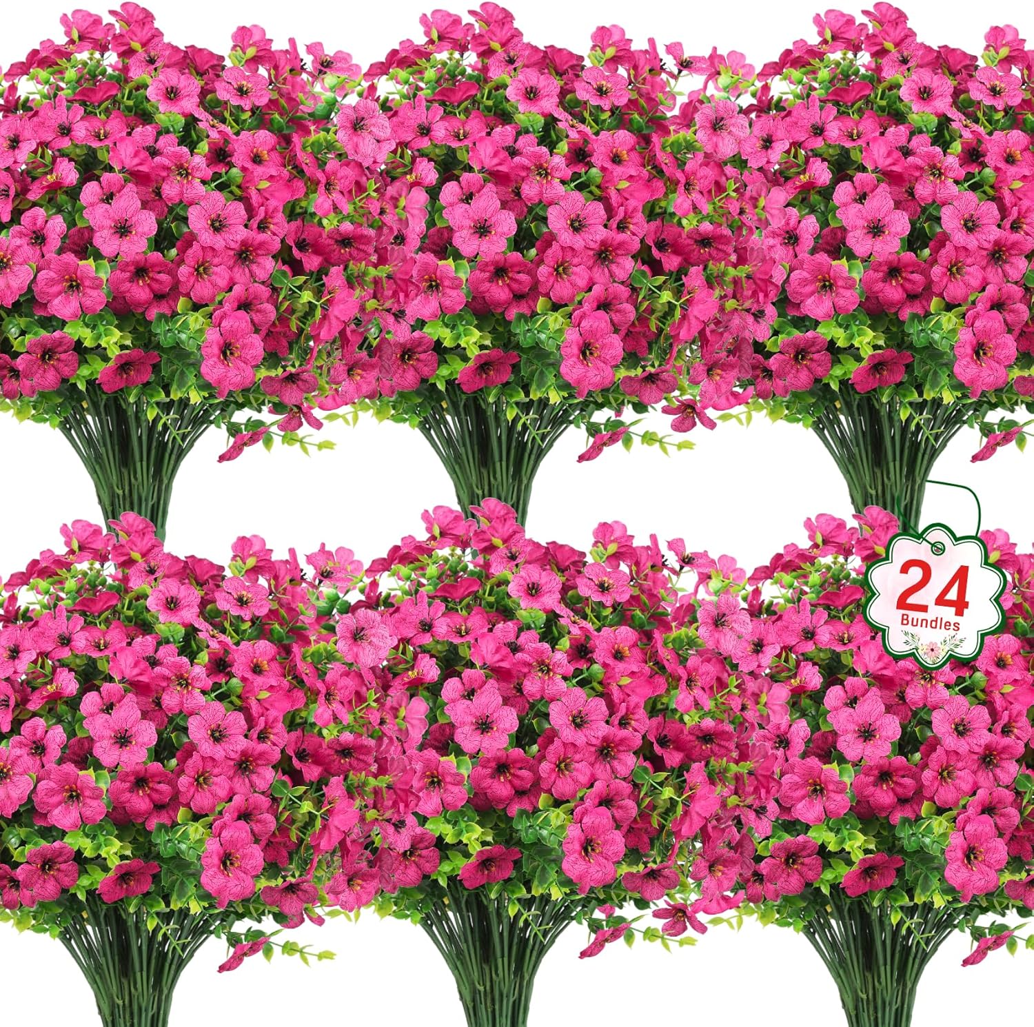 Blue Artificial Flowers — 24
