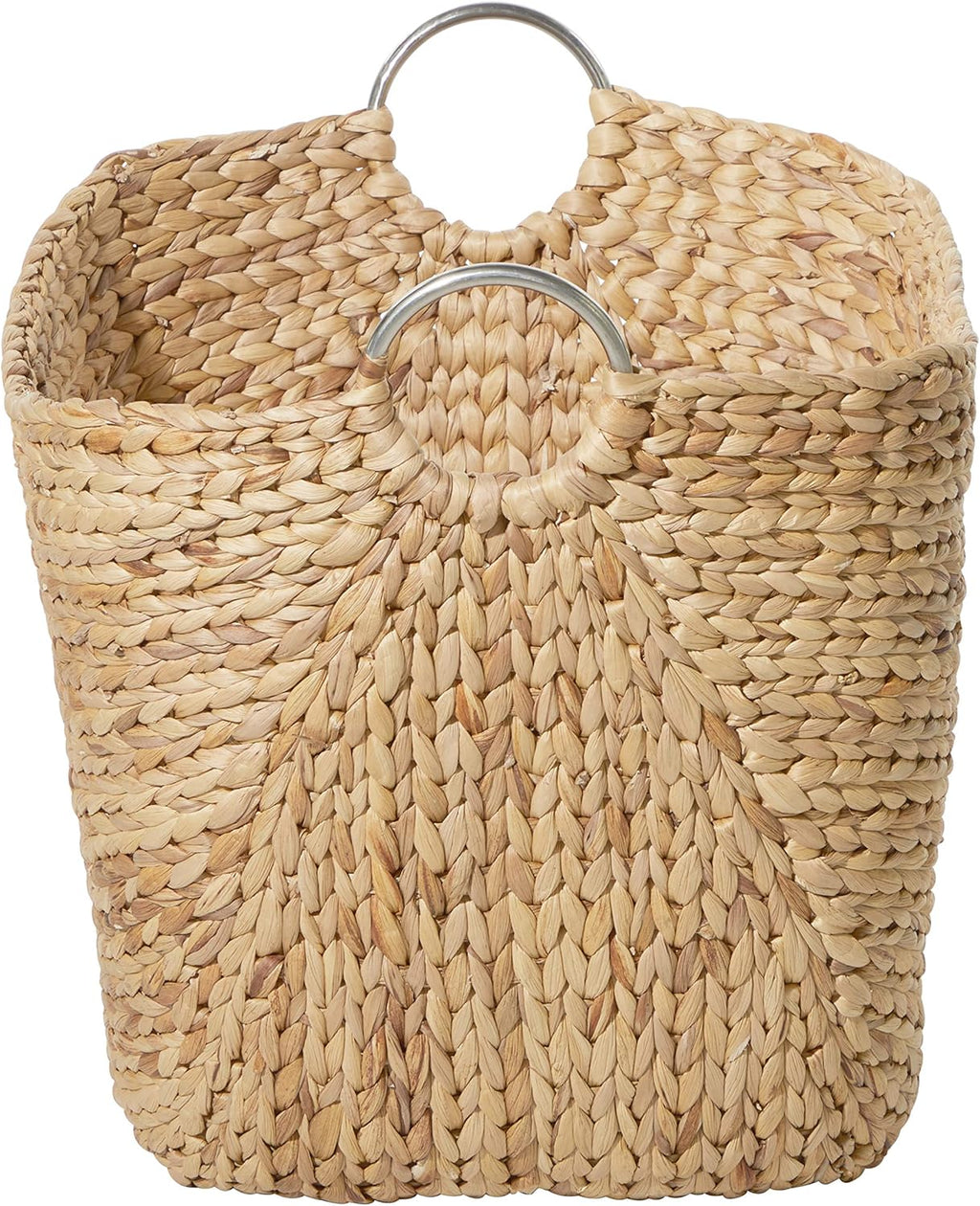 Boho Brown Woven Basket — 21" - View 11