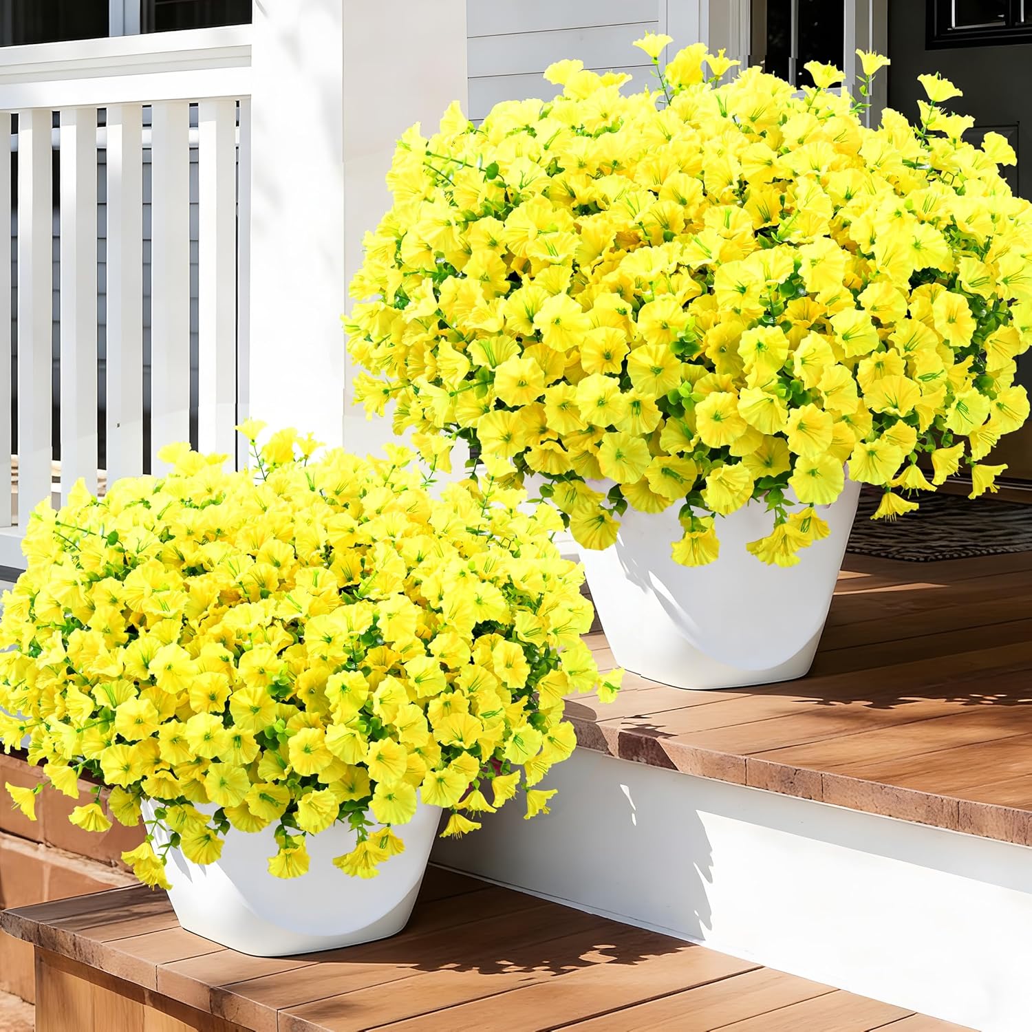 Green Faux Plant — Yellow