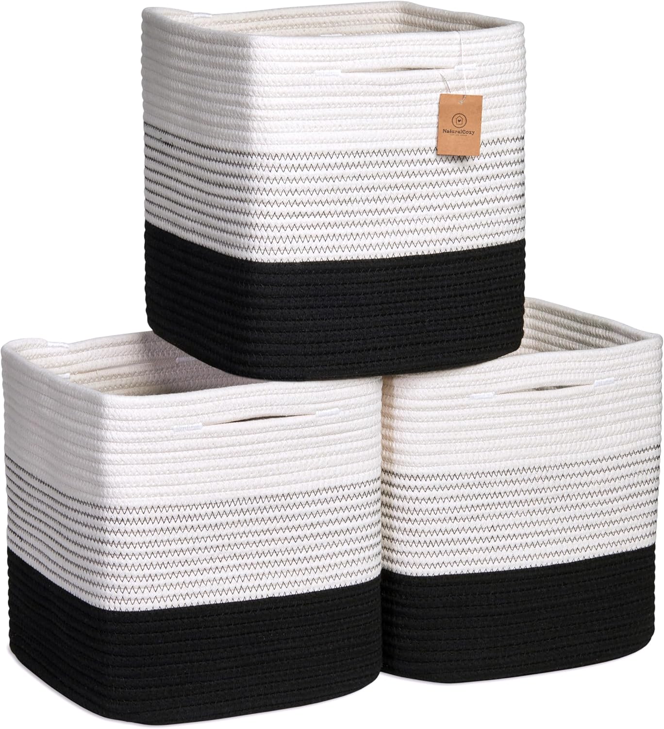 Boho Beige Vase — 11" — 3-Tone Black