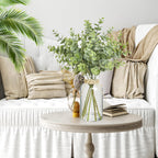 Farmhouse Glass Artificial Plant — 12" - View 6