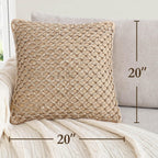 Boho Beige Pillow Cover — 20" - View 3