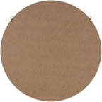 Round Modern Wood Wall Mirror — 21.6" - View 5