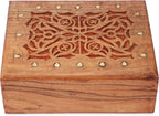 Handcrafted Wood Storage Basket — 7" - View 5
