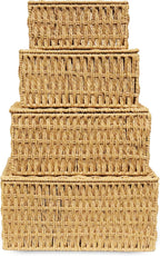 Boho Rattan Storage Basket — Set of 4 - View 6