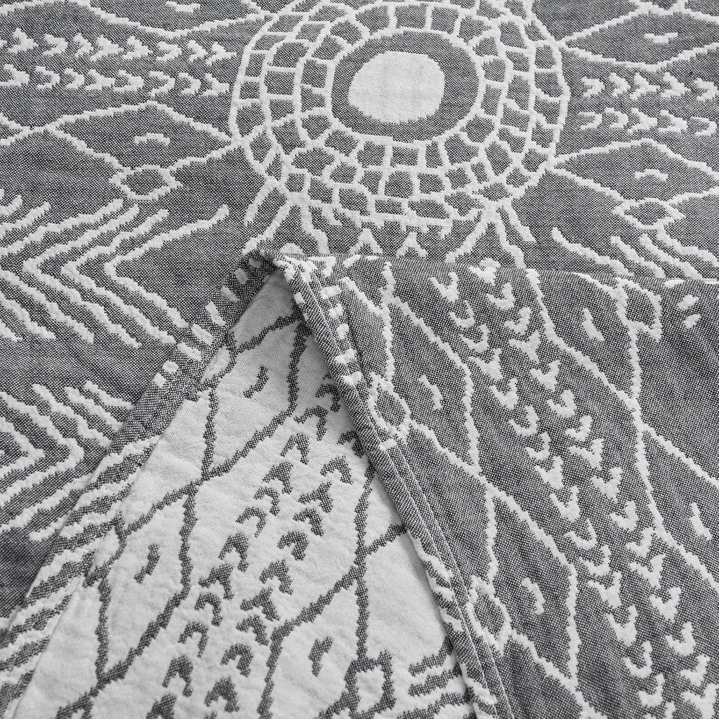 Boho Blue Throw Pillow — 50" - View 9