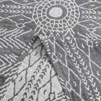 Boho Blue Throw Pillow — 50" - View 9