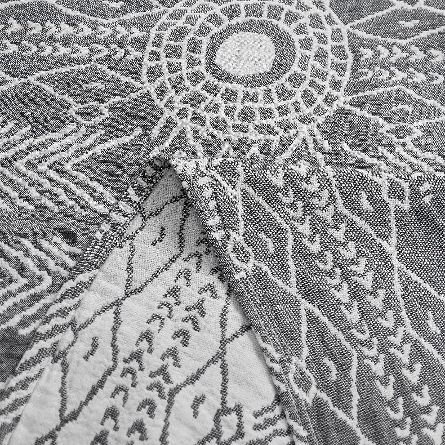 Boho Blue Throw Pillow — 50" - View 9