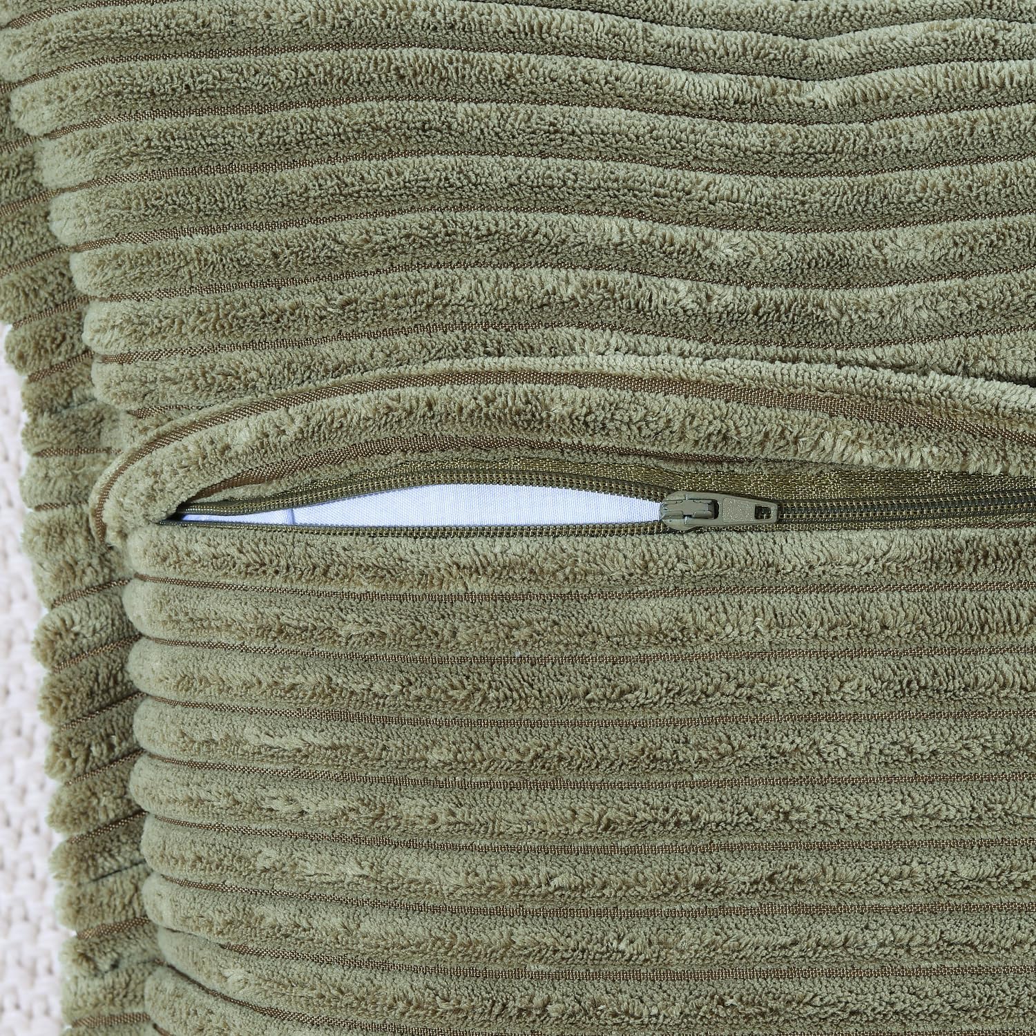 Boho Beige Throw Pillow Cover — 24" - View 3