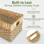 Boho Rattan Storage Basket — 17" - View 6