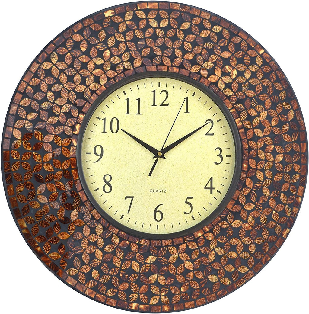 Black Wall Clock — 19" — Lp75 - Black Cement