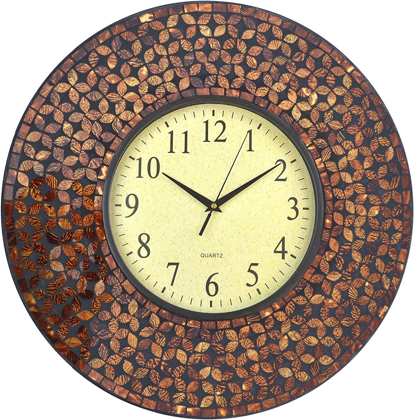 Black Wall Clock — 19" — Lp75 - Black Cement