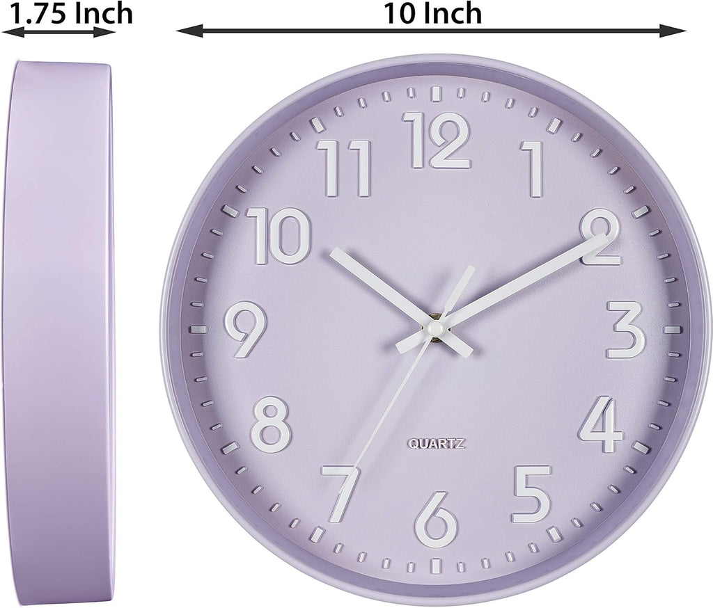 Battery Operated Wall Clock — 10" - View 6