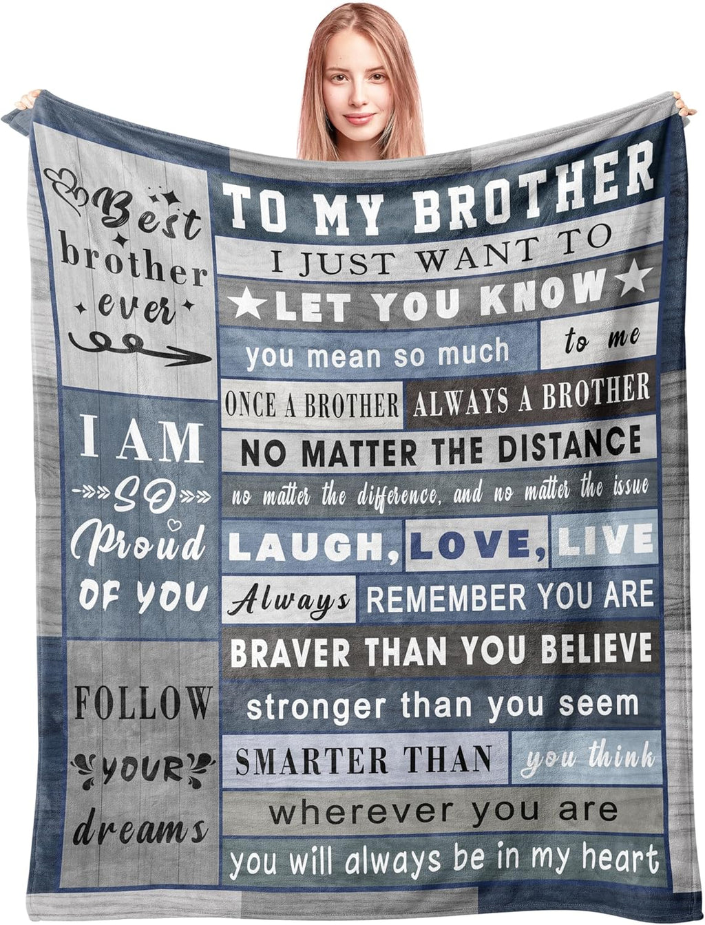 Fabric Throw Pillow — 60" — Brother
