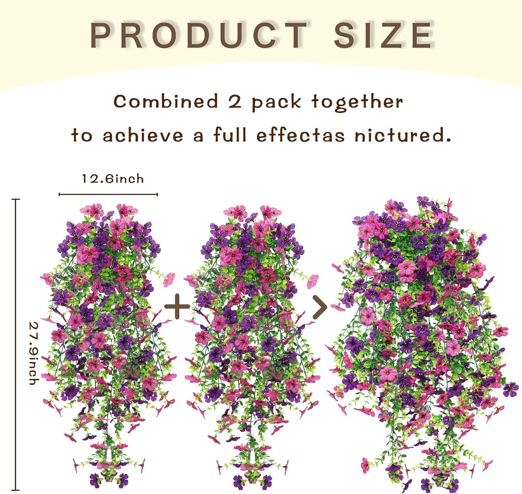 Purple Artificial Plant - View 2