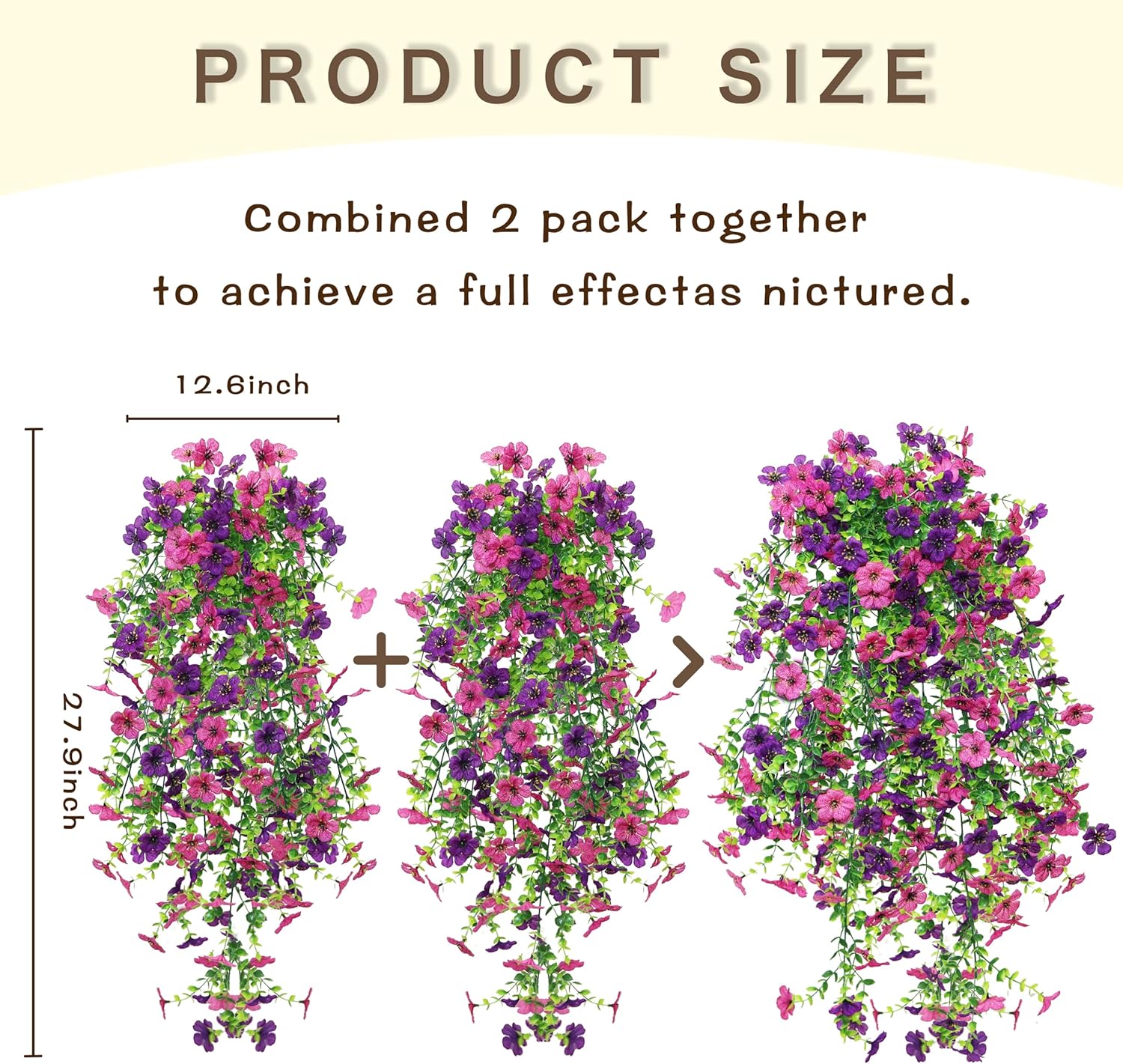 Purple Artificial Plant - View 2