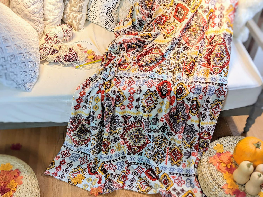 Boho Fabric Throw Pillow — 63" - View 6
