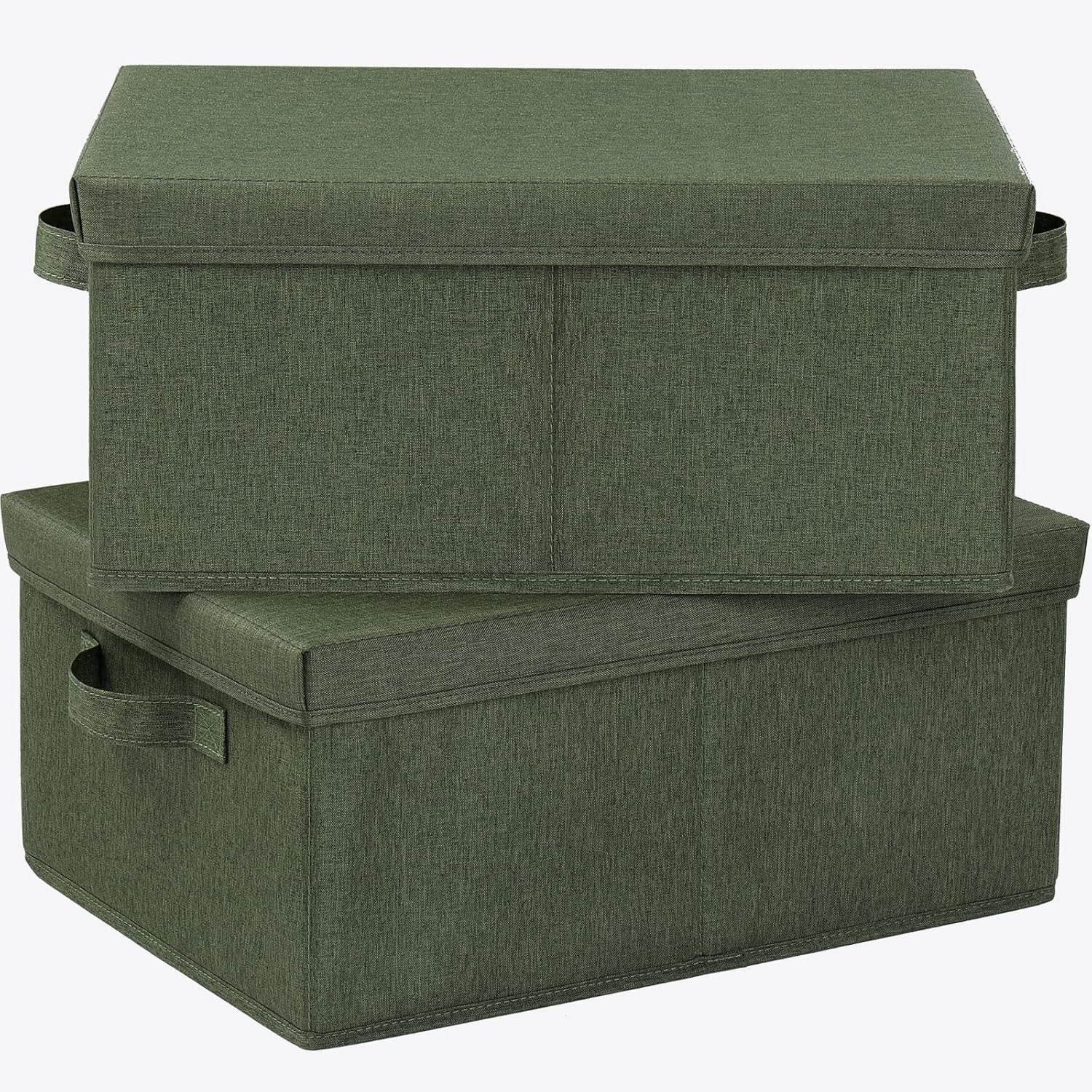 Beige Storage Bin — 16.5" — Olive