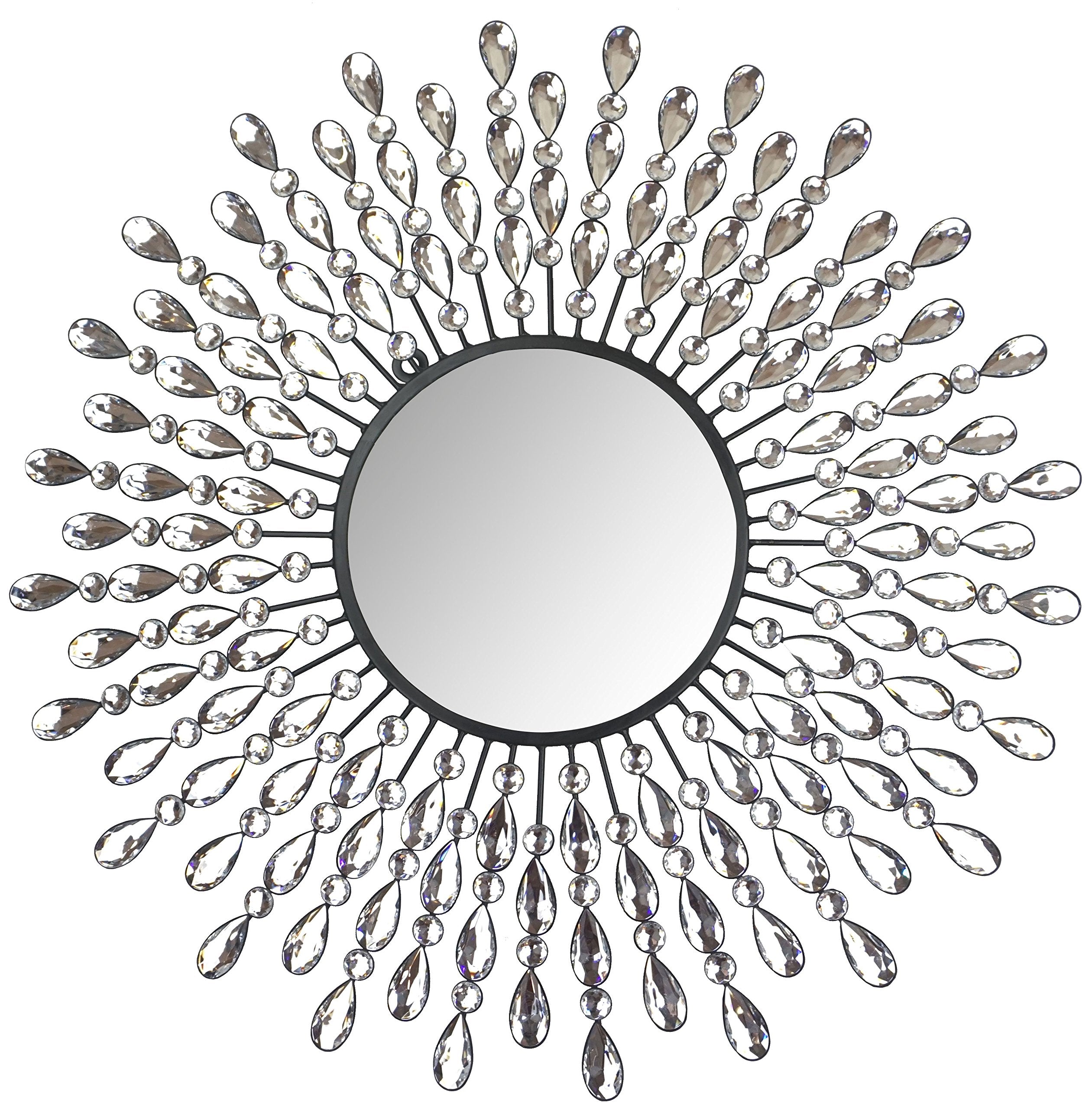 Beveled Luxe Black Wall Mirror — 23.50"