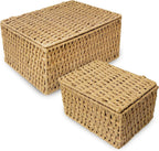 Boho Rattan Storage Basket — Set of 4 - View 5