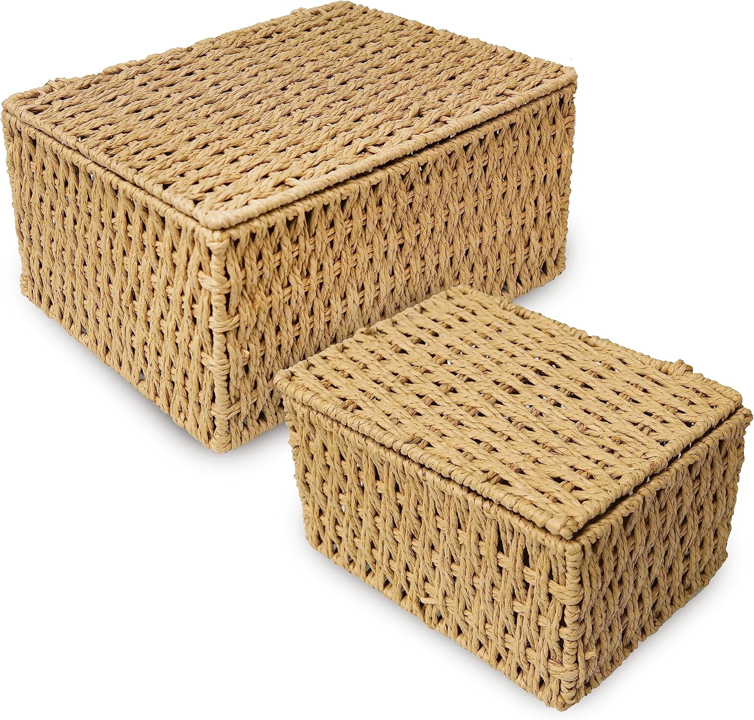 Boho Rattan Storage Basket — Set of 4 - View 5