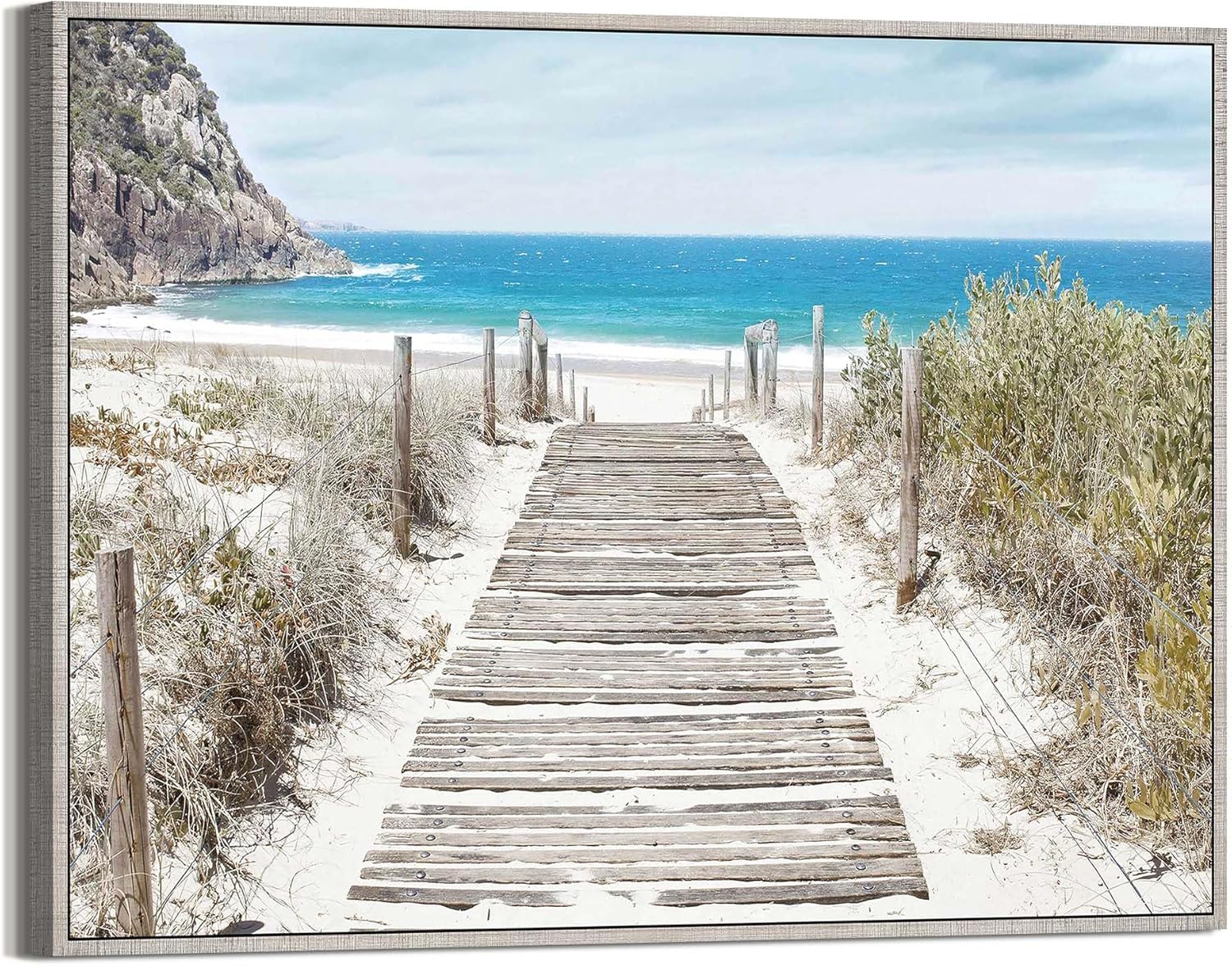 Modern Metal Wall Art — 16" — Boardwalk