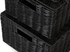 Boho Black Storage Basket — Set of 3 - View 6