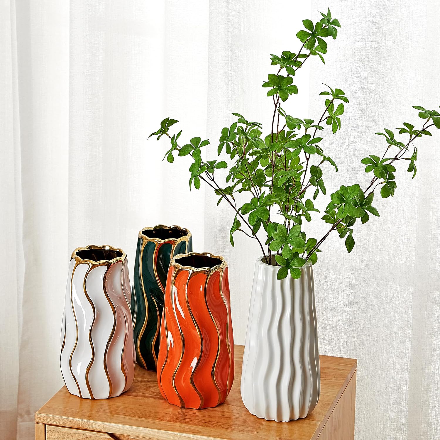 Beige Flower Vase - View 6