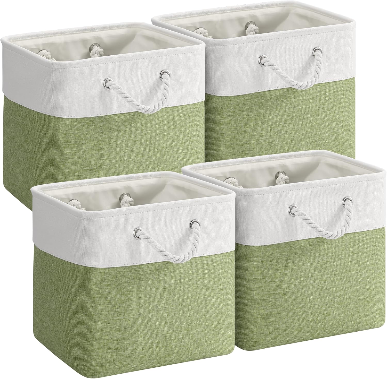 Beige Storage Bin — 2" — 12inX12inX12in-4P