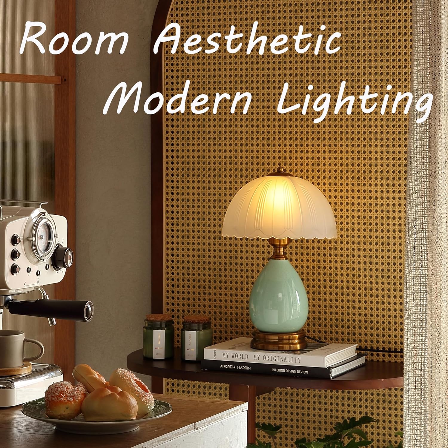 Vintage Mid-Century Ceramic Table Lamp — 16" - View 3