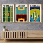 Framed Mid-Century Fabric Wall Art — 16" - View 3