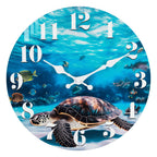 Battery Operated Blue Wall Clock — 14"