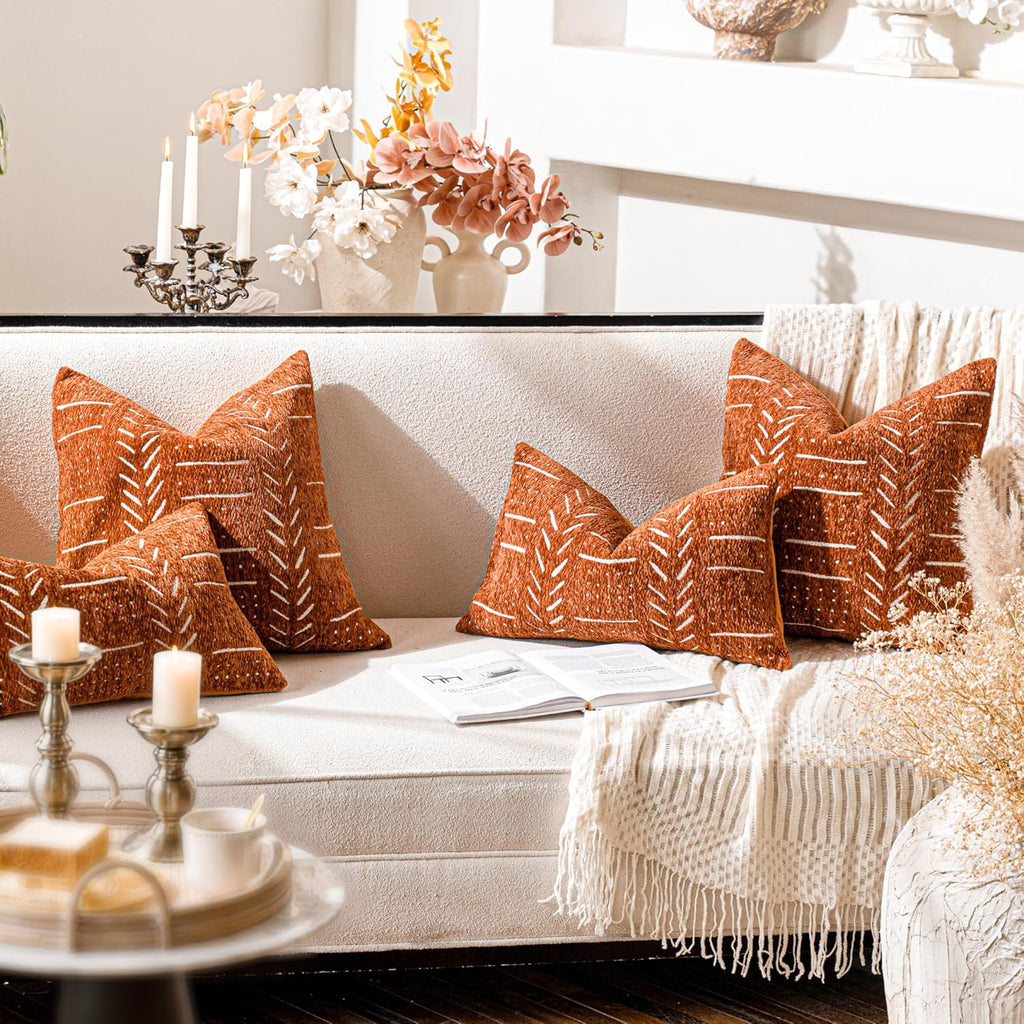 Lumbar Boho Beige Throw Pillow Cover — 20" - View 4