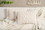 Lumbar Boho Rattan Throw Pillow Cover — Set of 2 - View 4