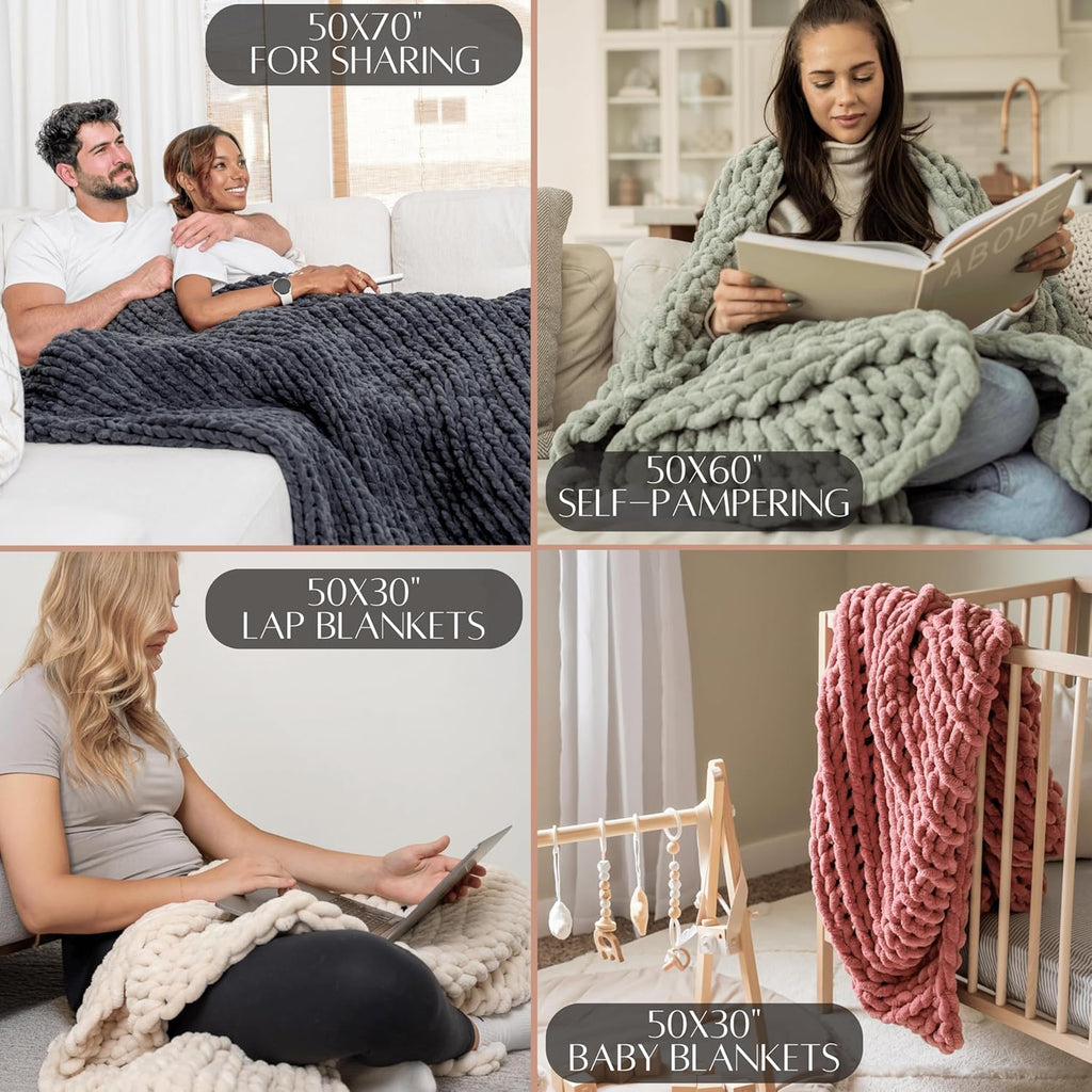 Knit Luxe Beige Throw Pillow — 50x70 - View 3